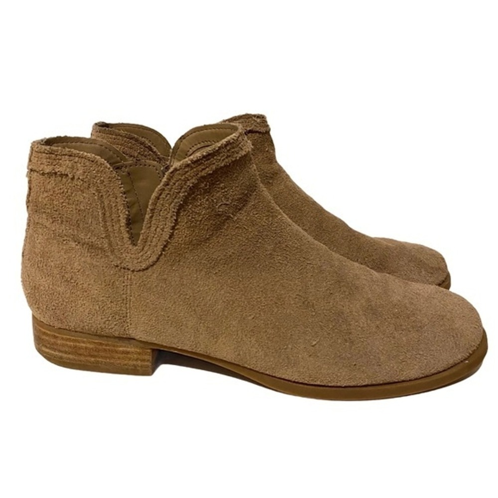 UGG Koolaburra Cheyanne Tan Suede Ankle Boho Bootie Fall Zip Up Women's Sz 9